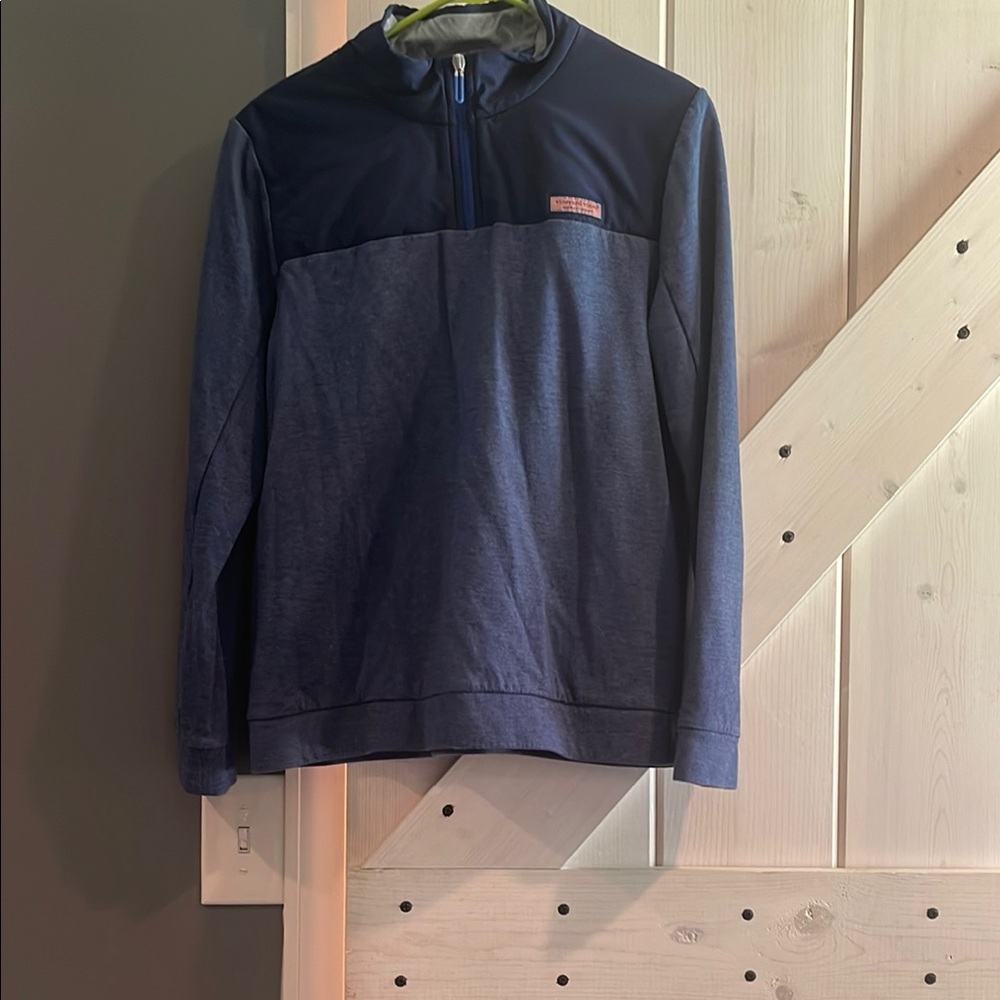 Vineyard Vines Two-Tone Blue Pullover